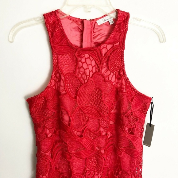 Lovers + Friends Caspian Mini Dress Small Coral - Picture 8 of 8